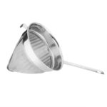 Vogue Spitzsieb mit Edelstahl-Gaze 24cm – Bild 4