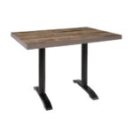 Bolero vorgebohrte rechteckige Tischplatte Urban Dark 1100x700mm – Bild 3
