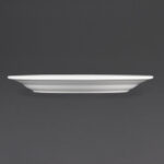 Olympia Whiteware Teller mit breitem Rand 23cm (12 Stück) – Bild 3