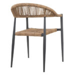 Bolero Eden PE Twist Rattan Outdoor Armlehnstuhl Natur (4 Stück) – Bild 3
