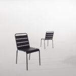 Bolero Bistrostühle Stahl grau (4 Stück) – Bild 6