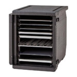 Cambro isolierter Frontlader Lebensmitteltransportbehälter 155L mit verstellbaren Schienen – Bild 7