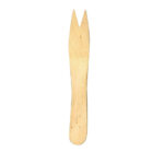 Fiesta Compostable Einweg-Holzbesteck Pommes-Frites-Gabel Biologisch abbaubar (1000 Stück)