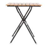 Bolero quadratischer klappbarer Terrassentisch Holzimitat 60cm – Bild 2