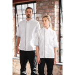 Southside Unisex Kochjacke kurze Ärmel weiß M – Bild 5