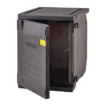 Cambro isolierter Frontlader Lebensmitteltransportbehälter 155L mit verstellbaren Schienen – Bild 3