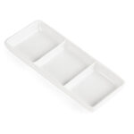 Olympia Whiteware dreifache Präsentierschalen (12 Stück) – Bild 2
