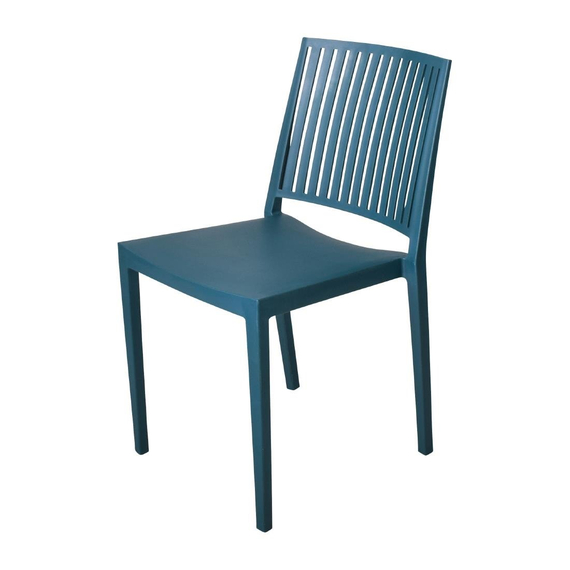 download_uztz-4e.jpg Baltimore stapelbare Stühle aus Polypropylen blau 4 Stück – Bild 1