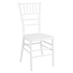 Bolero Chiavari Polypropylen Stühle Weiß (4 Stück)