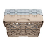 Cambro Gläserspülkorb beige mit 16 Fächern max Glashöhe 13,3cm – Bild 5