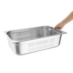 Vogue GN-Behälter Edelstahl 15cm GN1/1 gelocht – Bild 5