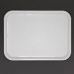 Olympia Kristallon Polypropylen Fast Food Tablett Weiß Klein 345mm – Bild 3