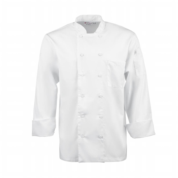 download_vl5i-kf.jpg Chef Works Calgary Langarm Cool Vent Unisex-Kochjacke Weiß M – Bild 1
