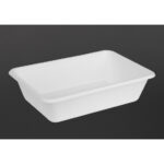 Fiesta Kompostierbare Bagasse Lebensmittelschalen 650ml (100 Stück) – Bild 3