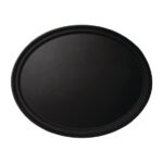 Cambro Camtread ovales Tablett schwarz 60 x 73 cm