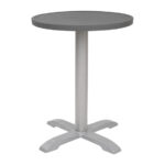Bolero dunkelgraue runde Aluminium Tischplatte 580mm – Bild 5