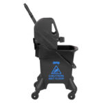 Jantex 20Ltr hoher Mopp-Eimer mit Wringer - Blaues Muster – Bild 2