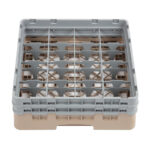 Cambro Gläserspülkorb beige mit 16 Fächern max Glashöhe 13,3cm