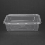 Fiesta recycelbare mikrowellengeeignete Plastikbehälter mit Deckel Mittel 650 ml (250 Stück) – Bild 7