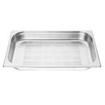 Vogue GN-Behälter Edelstahl 6,5cm GN1/1 gelocht – Bild 3
