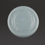 Vegware kompostierbare flache Deckel für Suppen- und Universalbecher 35cl/45,4cl (500 Stück) – Bild 2