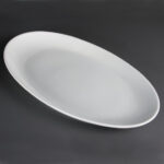 Olympia Whiteware tiefe ovale Schale 50cm