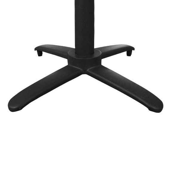 download_w5up-iw.jpg Bolero klappbarer Tischfuß mit Fußkreuz Aluminium schwarz 72cm hoch – Bild 1