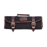 Boldric Messertasche aus schwarzem Segeltuch 6 Fächer – Bild 2
