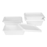 Fiesta Recycelbare PET-Deckel für Bagasse-Behälterbasen (100 Stück) – Bild 3