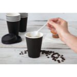 Fiesta Coffee To Go Becher 230ml schwarz x50 (50 Stück) – Bild 5
