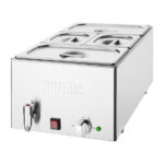 Buffalo Bain Marie mit Ablasshahn und Schalen – Bild 2