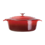Vogue ovaler Schmortopf rot groß – Bild 3