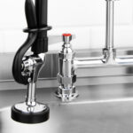 Vogue Vorspüldusche mit doppelter Wasserzufuhr für Geschirwäsche – Bild 2