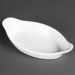 Olympia Whiteware ovale Gratinschalen weiß 20,4 x 11,5cm (6 Stück) – Bild 2