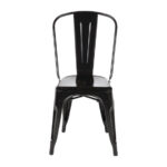 Bolero Bistro Stahl Beistellstühle Schwarz (4 Stück) – Bild 2