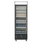 Polar G-Serie Standkühlschrank mit Display 368Ltr Schwarz – Bild 5