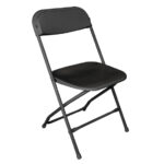 Bolero leichtgewichtige Klappstühle schwarz (10 Stück) – Bild 8
