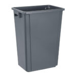 Jantex Slim Mülleimer Grau 60Ltr