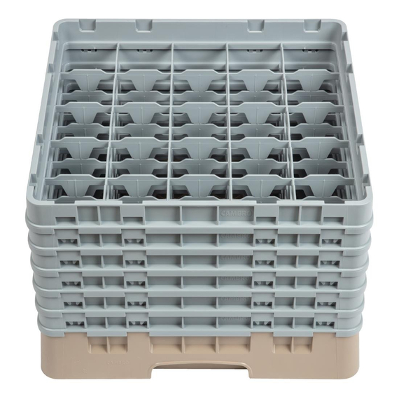download_wqdb-xj.jpg Cambro Gläserspülkorb beige mit 25 Fächern max Glashöhe 29,8cm – Bild 1