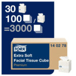 Tork Premium Extra Soft Kosmetiktücher Box 2lagig (30x100) (30 Stück) – Bild 2