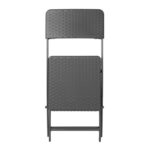 Bolero Rattan Klappstuhl Schwarz (2 Stück) – Bild 4