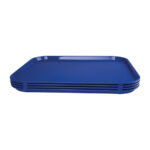 Olympia Kristallon Polypropylen Fast Food Tablett Blau Groß 450mm – Bild 4
