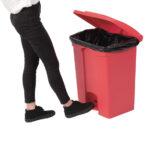 Jantex Küchenpedaleimer rot 65L – Bild 5