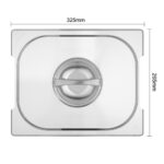 Vogue Edelstahl GN1/2 Deckel für GN-Behälter mit Griffen – Bild 5