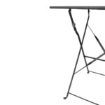 Bolero quadratischer klappbarer Terrassentisch Stahl schwarz 60cm – Bild 3