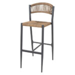 Bolero Eden PE Twist Rattan Outdoor Barhocker Natur (2 Stück)