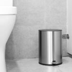 Jantex Runder Gebürsteter Stahl Pedaleimer 3Ltr – Bild 6