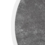 Bolero Fiberglas-Tischplatte, rund, dunkler Steineffekt, 580 mm – Bild 3