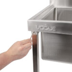 Vogue Edelstahl Moppspülbecken – Bild 6