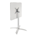 Bolero quadratischer klappbarer Tisch Edelstahl 1 Bein 60cm – Bild 2